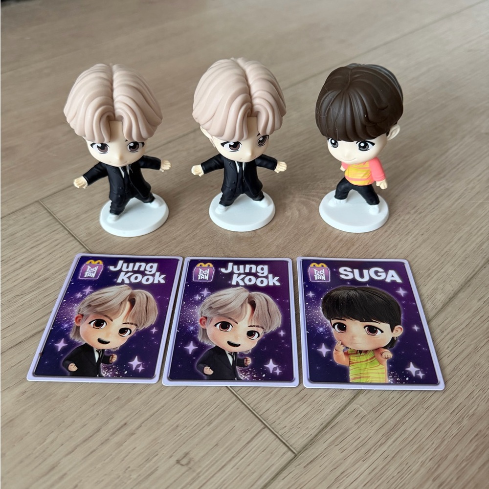 BTS Mcdonald’s Happy Meal Toy Jung Kook and Suga